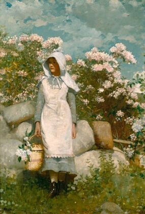 Girl and Laurel