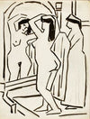 Girl Arranging Hair