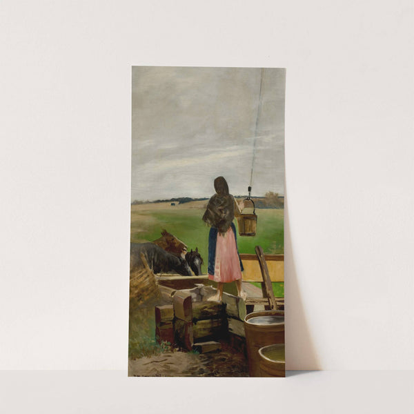Girl at a water well by Jacek Malczewski