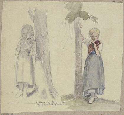 Girl at the tree