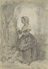 Girl by a tree
