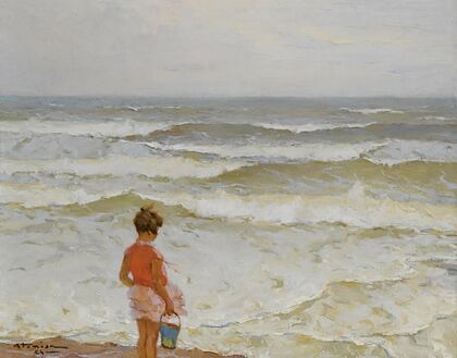 Girl by the seashore