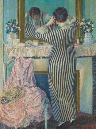 Girl Dressing Her Hair (Girl Arranging Her Headdress)
