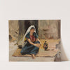 Girl from Jerusalem. From the journey to Palestine (1901) by Jan Ciągliński