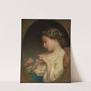 Girl Guesses On Camomile (1856) by Charles Landelle
