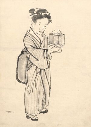 Girl Holding a Cricket Cage (c. 1880–95)
