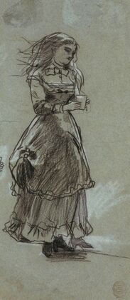 Girl Holding a Drinking Glass