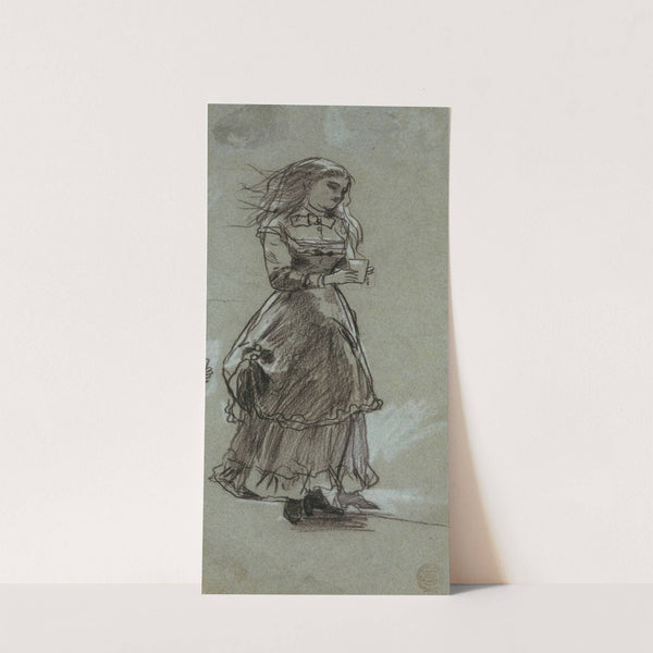 Girl Holding a Drinking Glass by Winslow Homer
