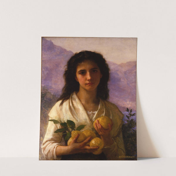 Girl Holding Lemons (1899) by William Bouguereau