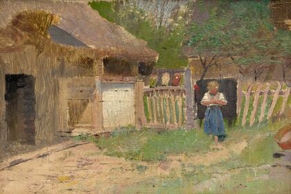 Girl in a Farmyard (1880–1900)