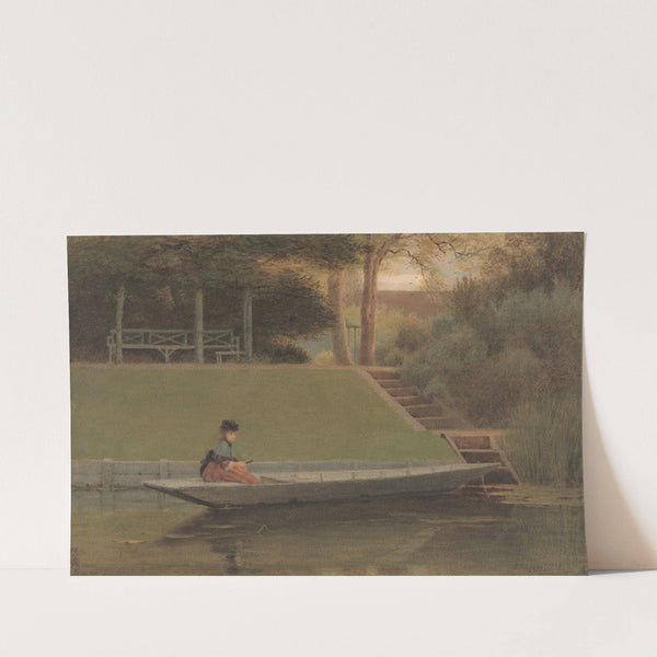 Girl in a Punt by George Dunlop Leslie