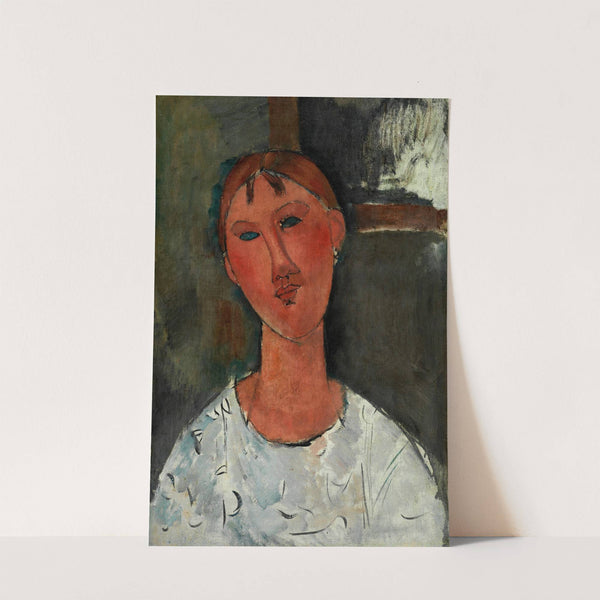 Girl in a White Blouse (ca. 1915) by Amedeo Modigliani