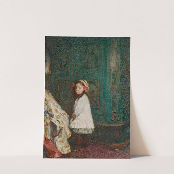 Girl in an interior (circa 1908) by Sigmund Walter Hampel