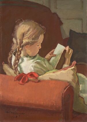 Girl, Reading (1915)