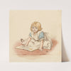 Girl Reading a Picture Book by Robert Barnes