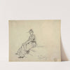 Girl Seated on a Step by Winslow Homer