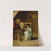 Girl Sewing (1869) by Adolf Von Becker