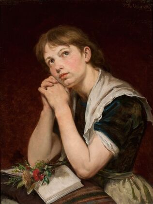 Girl with a book