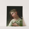 Girl with a bouquet of daisies by Jules-Cyrille Cavé