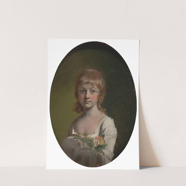 Girl with a Bouquet of Flowers by Henry Walton