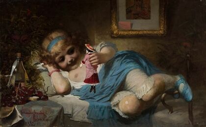 Girl with a doll – Convalescent