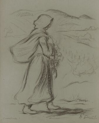 Girl with a Hamper
