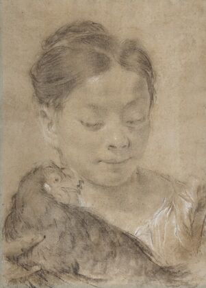 Girl with a Hen