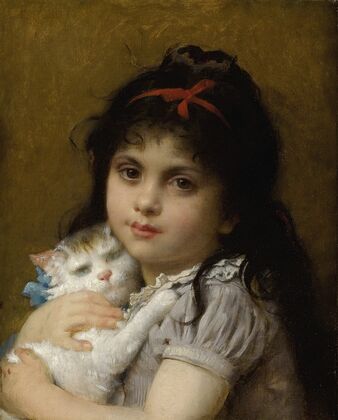 Girl With A Kitten — size preview