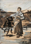 Girl with a rake, sketch for the painting ‘The Angelus’ (1889)