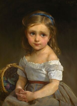 Girl with basket of plums (1875)