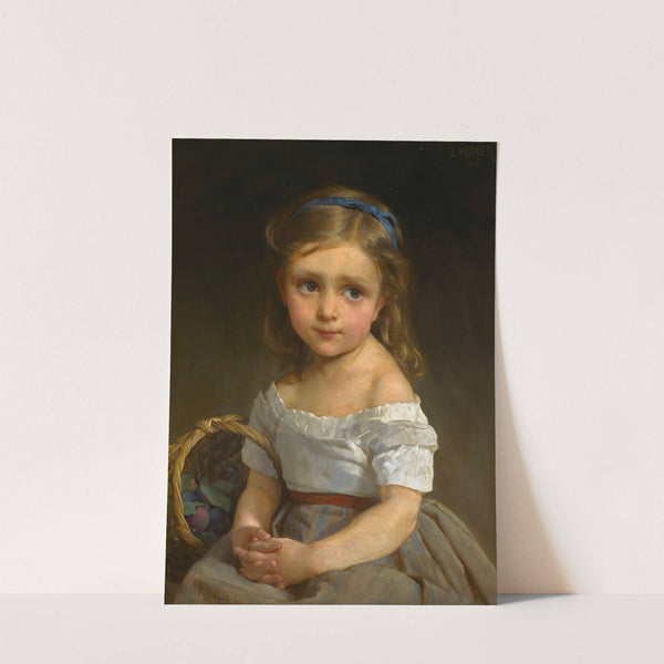 Girl with basket of plums (1875) by Émile Munier