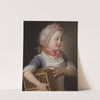 Girl with Bullfinch in a Cage by Per Krafft the Elder