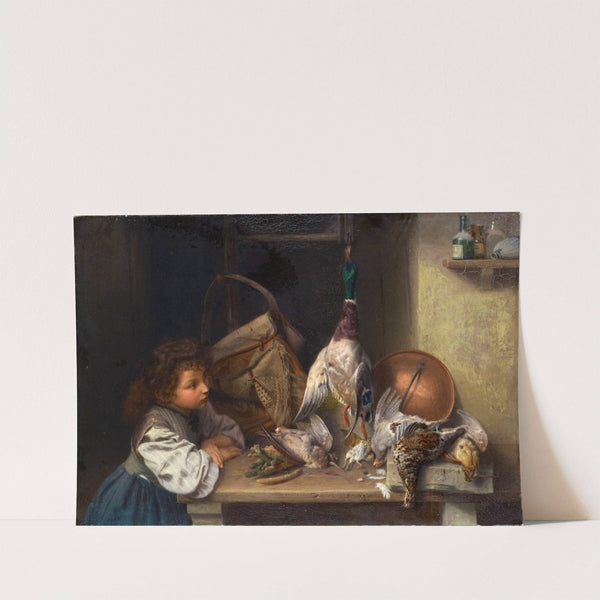 Girl with Dead Poultry by Xaver Schwegler