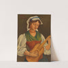 Girl with mandolin (after Gino Severini) (circa 1925) by Mark Gertler