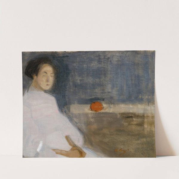Girl with Orange, The Baker’s Daughter (1908 - 1909) by Helene Schjerfbeck