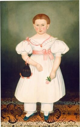 Girl with Reticule and Rose (c. 1840)