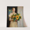 Girl with Sunflowers (1893) (1893) by Michael Ancher