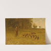 Girl with Turkeys by George Fuller