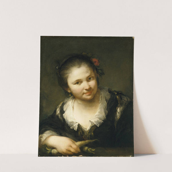 Girl with Vegetables by Giuseppe Nogari