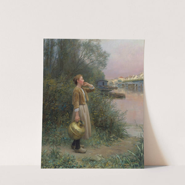Girl With Water Jug by Daniel Ridgway Knight
