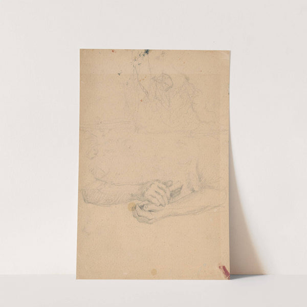 Girl&#039;s Hands with a Prayer Book by Gustáv Mallý