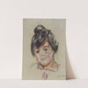 Girl&#039;s head by Dora Hitz