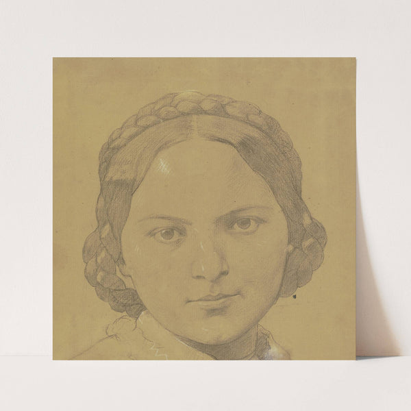 Girl’s head by Julius Hamel