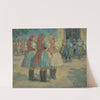 Girls in traditional costume by Elemír Halász-Hradil