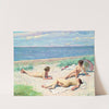 Girls on the beach by Paul Fischer