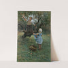 Girls picking Fruit by Hugo Salmson