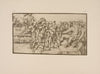 Girolamo Romanino – Drawing of soldier approaching king, surrounded by crowd