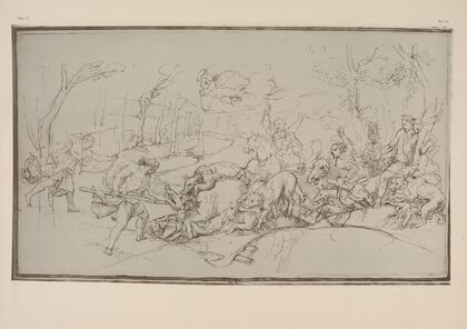 Giulio Romano – The hunt of the Calydonian boar