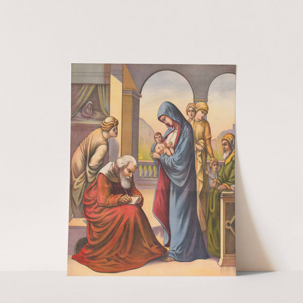 Giving the child john a name by Stecher Litho. Co