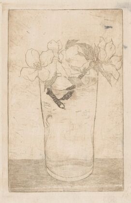 Glas met bloesemtakken (1913)